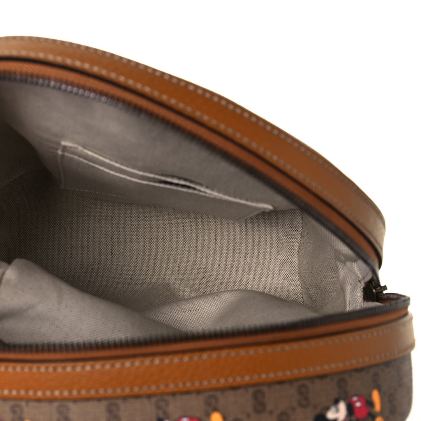 X DISNEY Mini Vintage GG Supreme Monogram Mickey Mouse Small Dome Backpack Beige Vintage Sun Oil