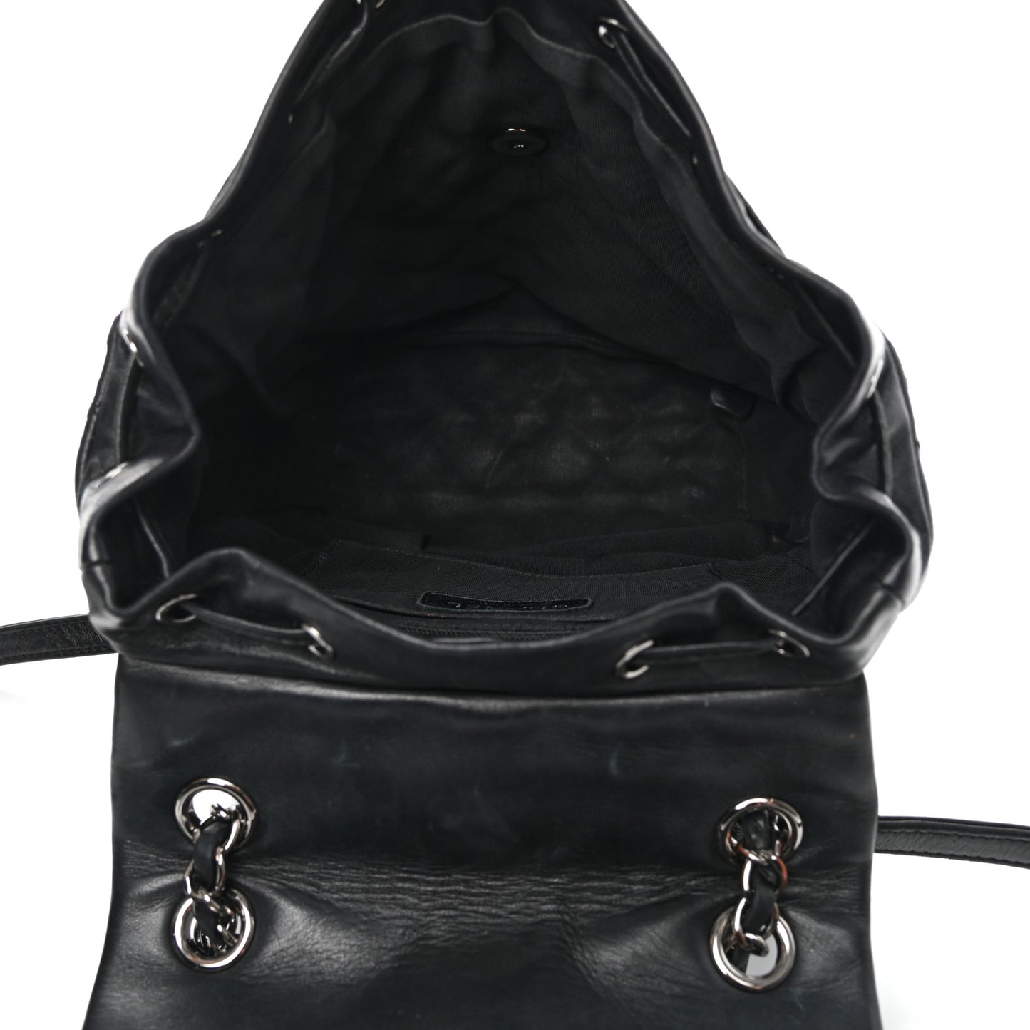Lambskin Quilted Small Urban Spirit Backpack Black