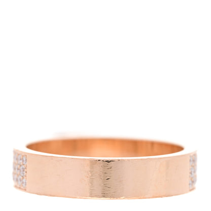 Hermes 18K Rose Gold Diamond MM Kelly Clochette Ring 52 6 3 of 7