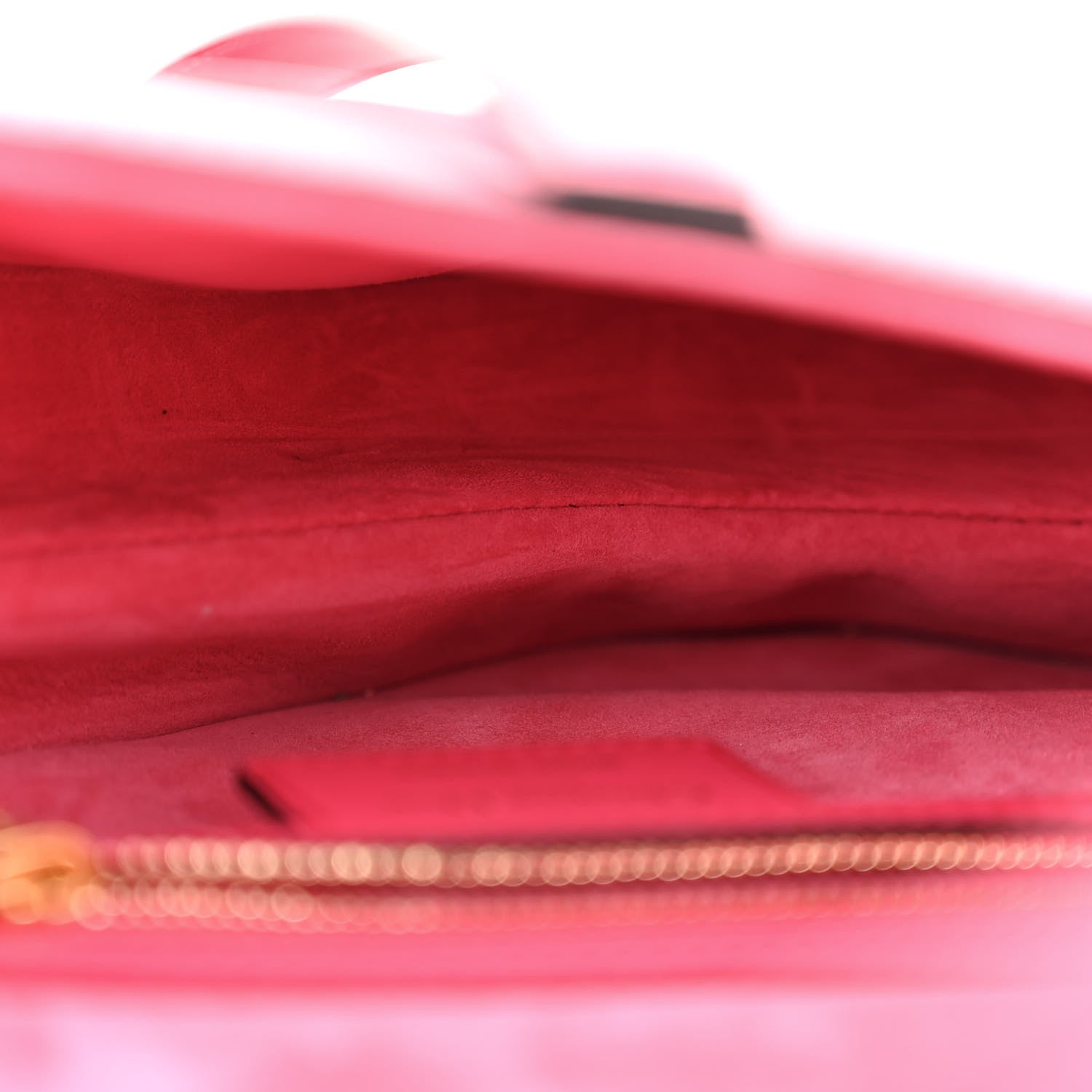 Christian Dior Smooth Calfskin Saddle Bag With Strap Fuchsia 5 of 11