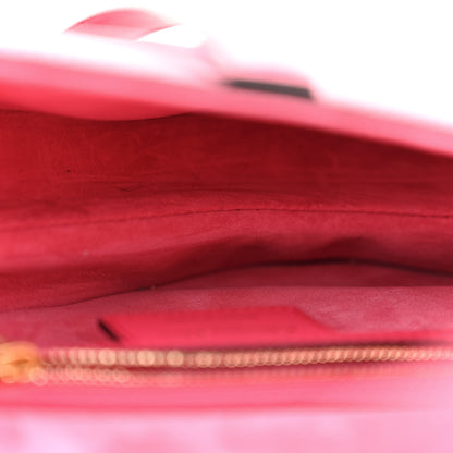 Christian Dior Smooth Calfskin Saddle Bag With Strap Fuchsia 5 of 11
