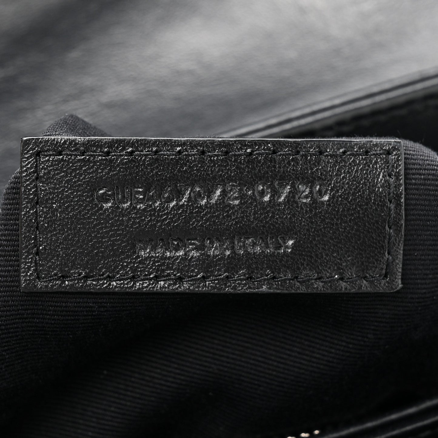 Calfskin Y Quilted Monogram Toy Loulou Crossbody Bag Black