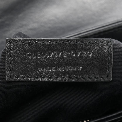 Saint Laurent Calfskin Y Quilted Monogram Toy Loulou Crossbody Bag Black 8 of 12