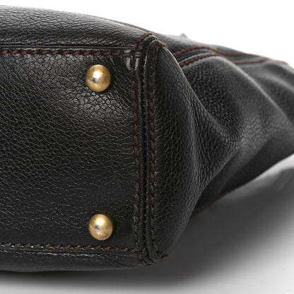 Chanel Calfskin Wood Chain Tote Dark Brown 9 of 9