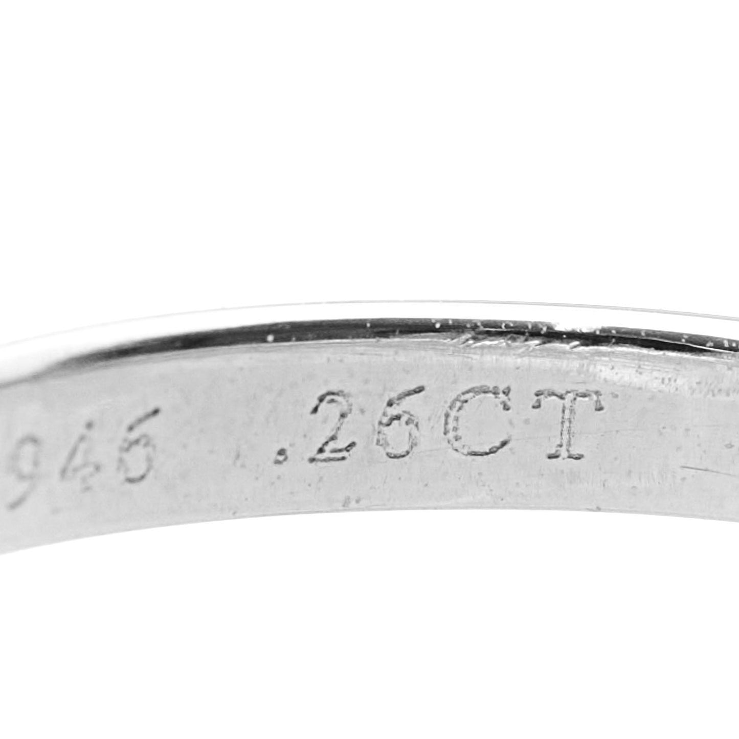 Platinum Diamond .26ct Solitaire Engagement Ring 47 4