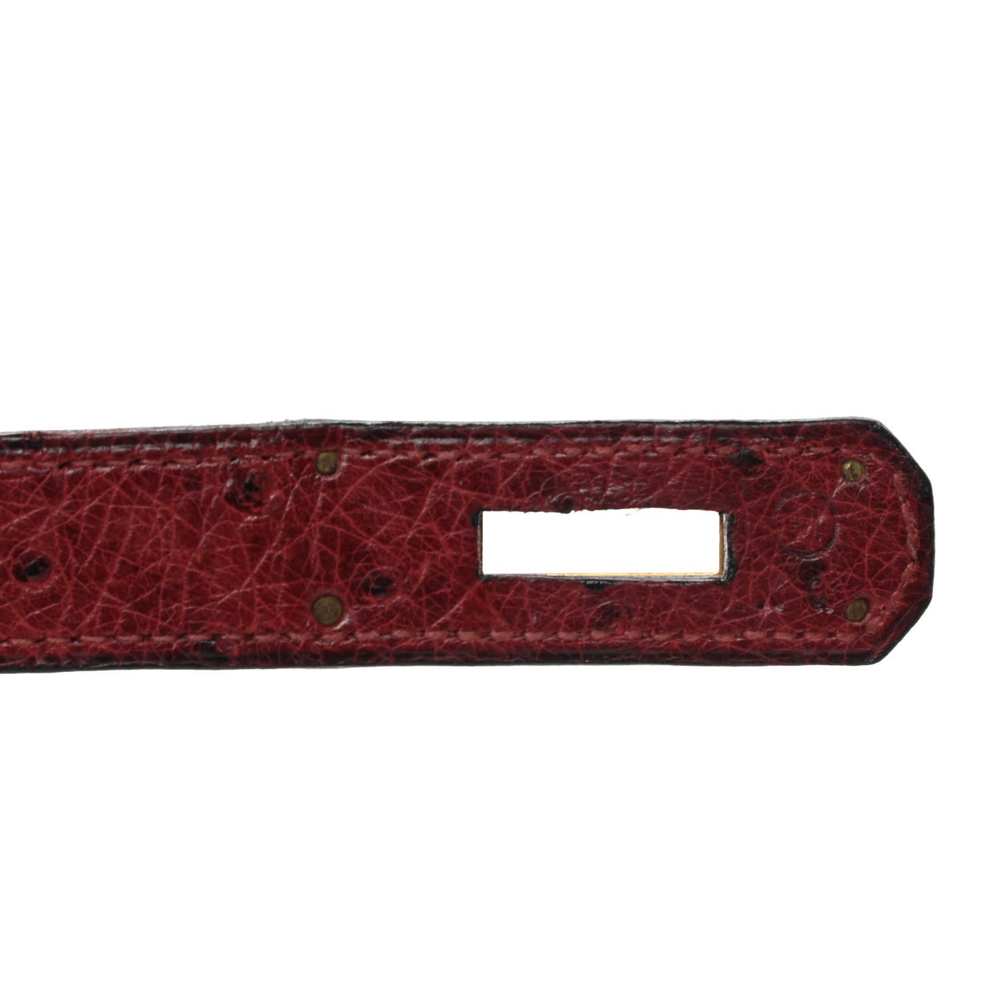 Ostrich Kelly Sellier 28 Rouge H