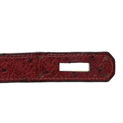 Hermes Ostrich Kelly Sellier 28 Rouge H 9 of 15
