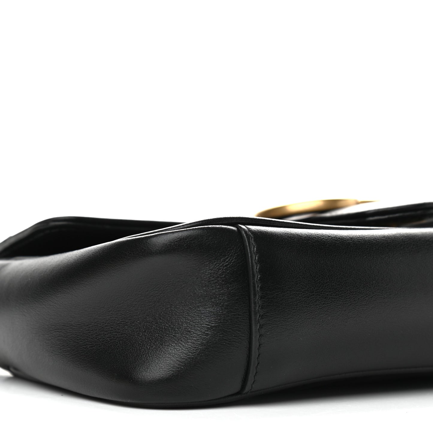 Calfskin Matelasse Mini GG Marmont Shoulder Bag Black