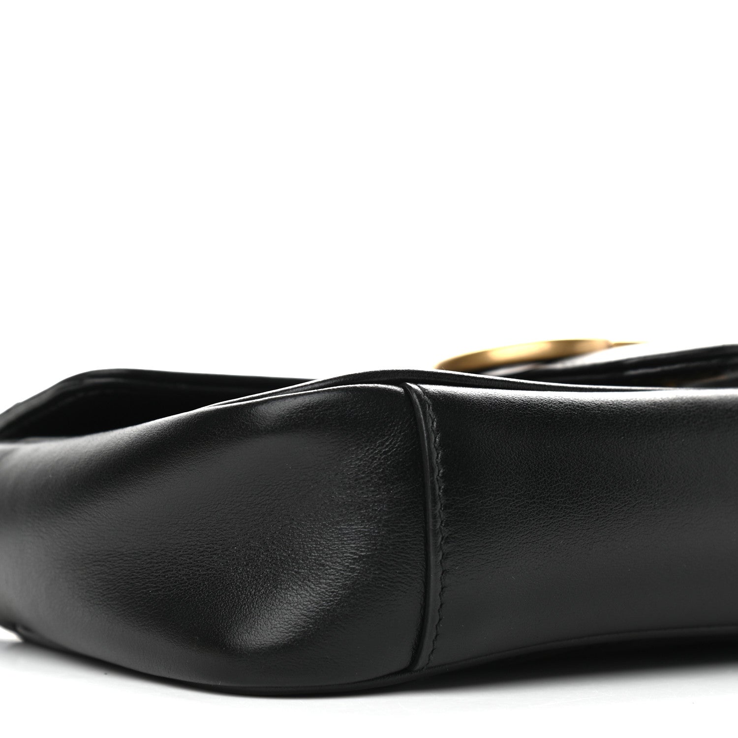 Gucci Calfskin Matelasse Mini GG Marmont Shoulder Bag Black 7 of 8