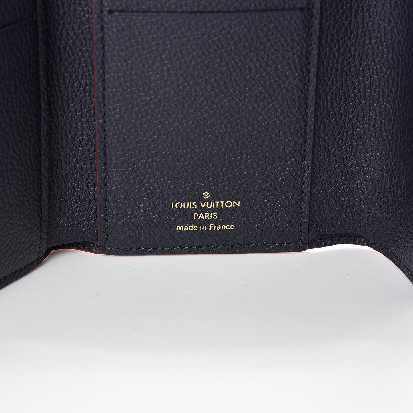 Empreinte Victorine Wallet Marine Rouge