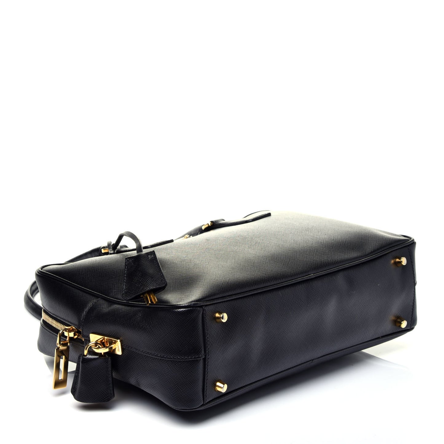 Saffiano Lux Bowler Black
