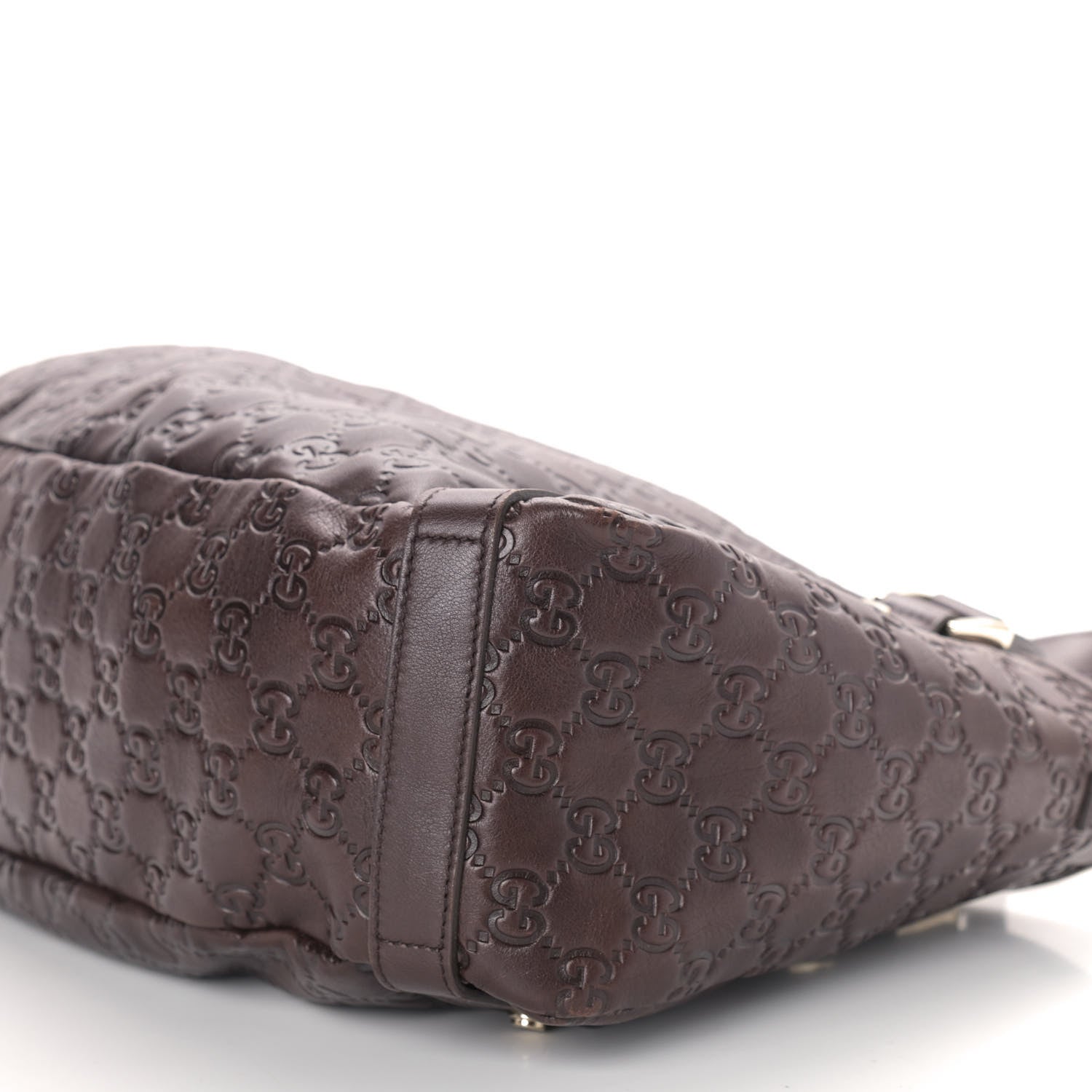 Gucci Guccissima Medium Abbey Shoulder Bag Chocolate 9 of 9