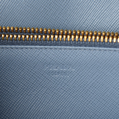 Prada Saffiano Metal Flap Wallet With Strap Astrale 6 of 9
