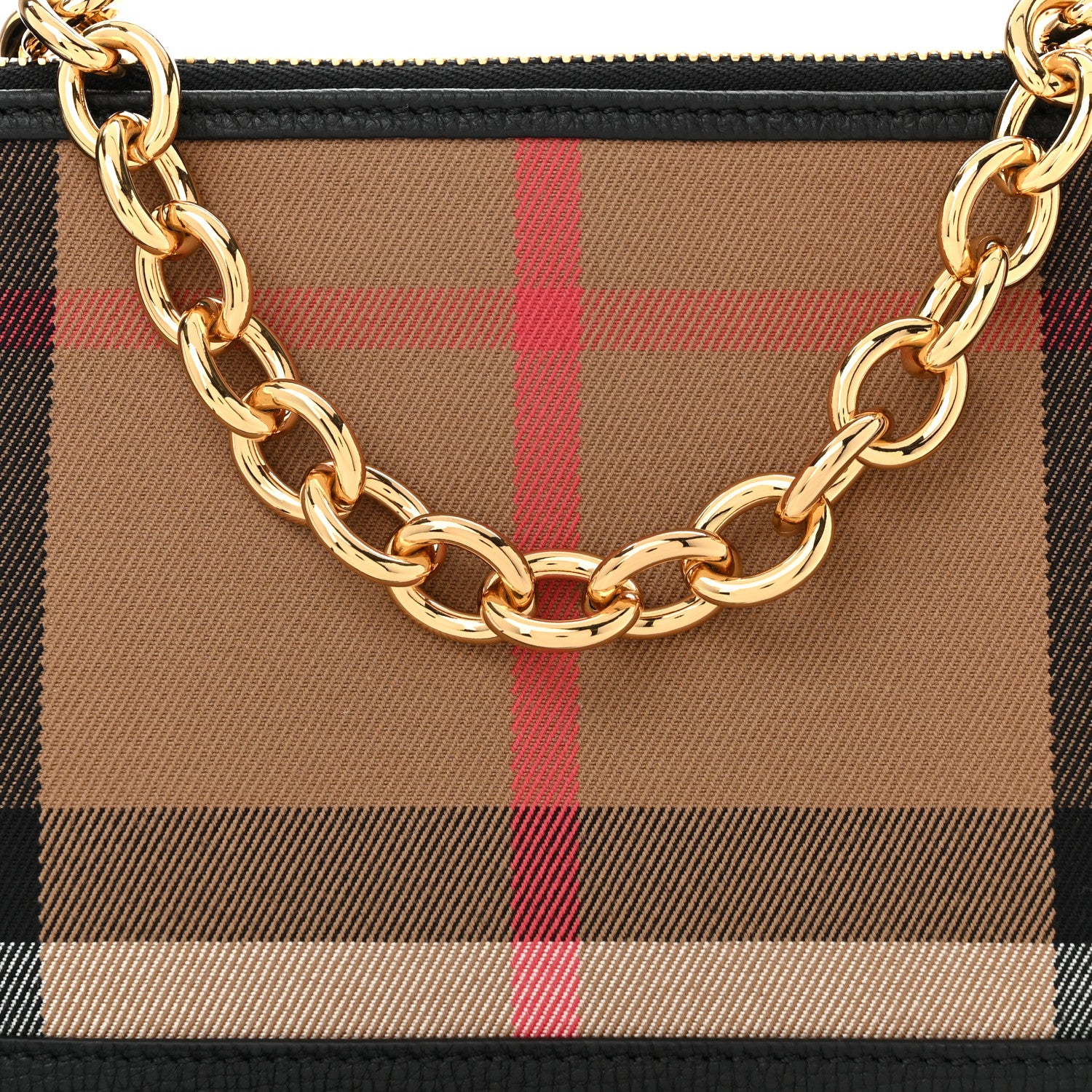 Burberry Derby House Check Abingdon Convertible Clutch Black 9 of 11