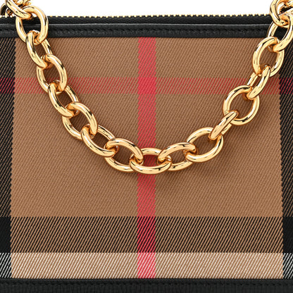 Burberry Derby House Check Abingdon Convertible Clutch Black 9 of 11