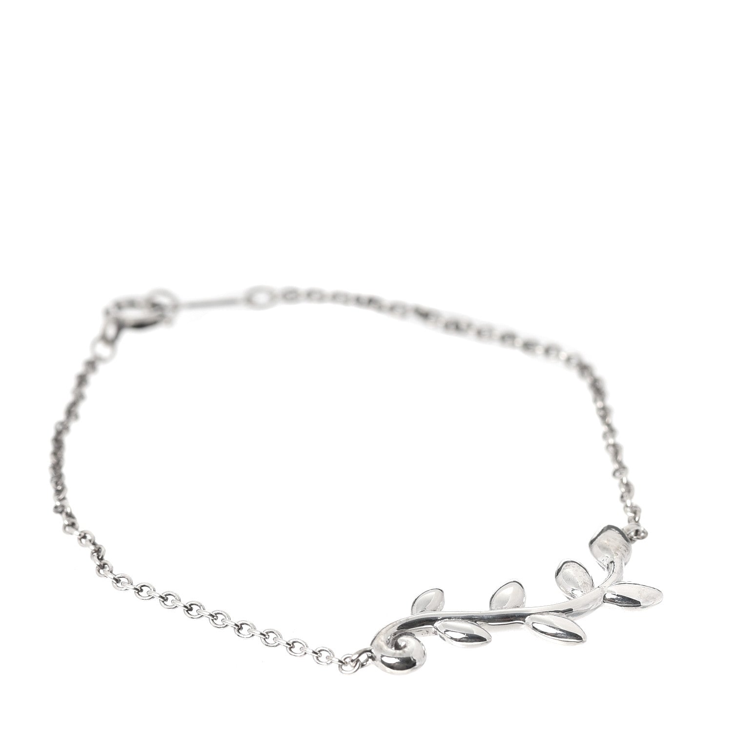 Tiffany Sterling Silver Paloma Picasso Olive Leaf Vine Bracelet 1 of 6