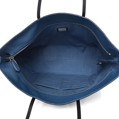 Fendi Vitello Elite Cuoio Monster Buggies Medium Roll Tote Black Multicolor Blue Cobalto 5 of 12