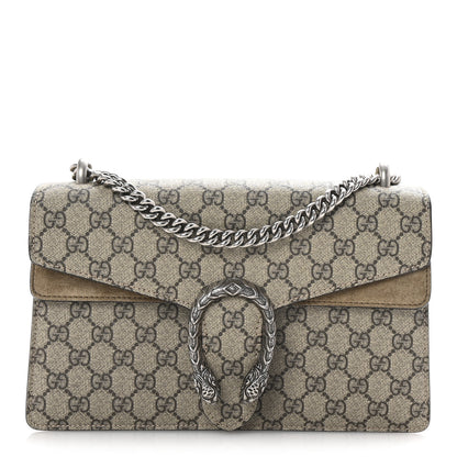 Gucci GG Supreme Monogram Small Dionysus Shoulder Bag Taupe 1 of 10