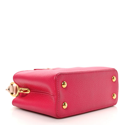 Louis Vuitton Taurillon Flower Chain Capucines Mini Rose Pondicherry 4 of 7