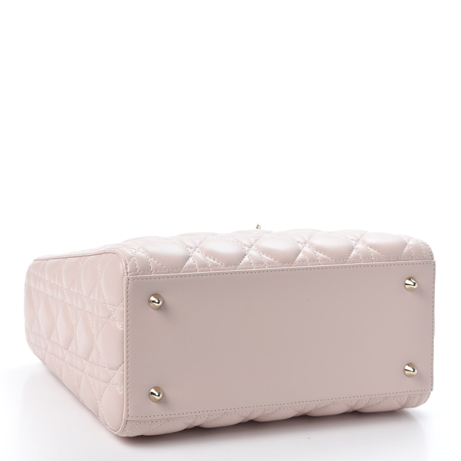 Christian Dior Lambskin Cannage Medium Lady Dior Light Pink 3 of 9
