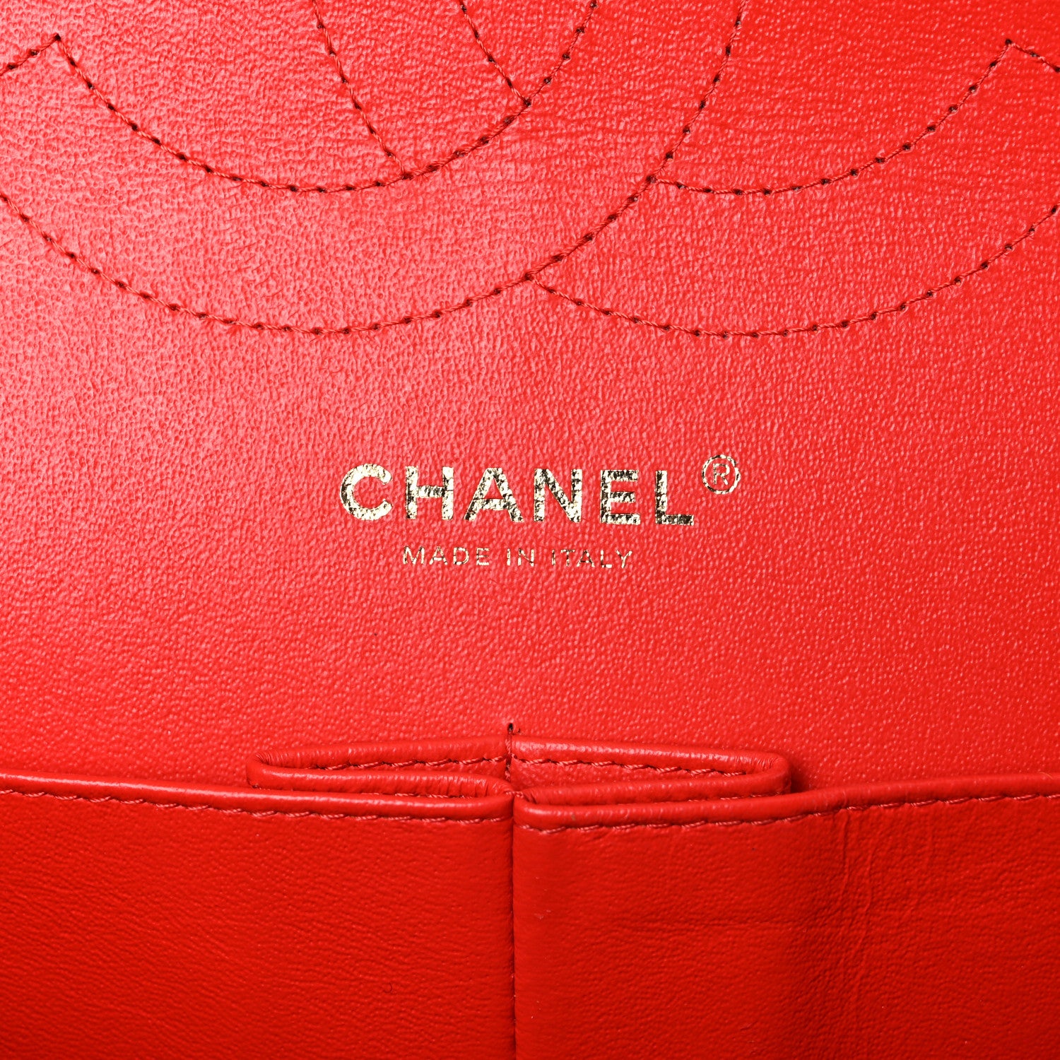 Chanel Caviar Quilted Jumbo Double Flap Red 6 of 15