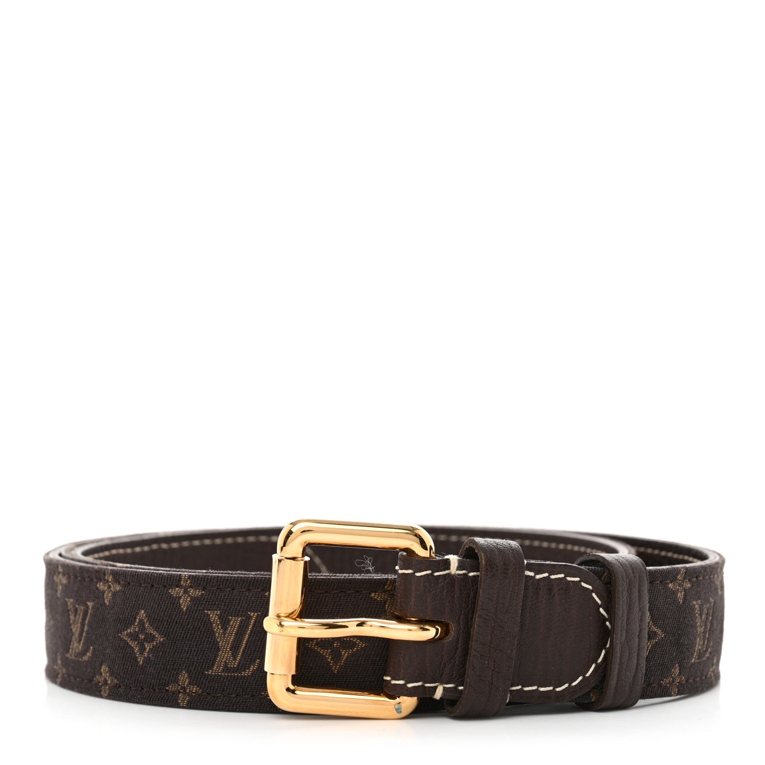Louis Vuitton Mini Monogram Skinny Belt Brown 1 of 5