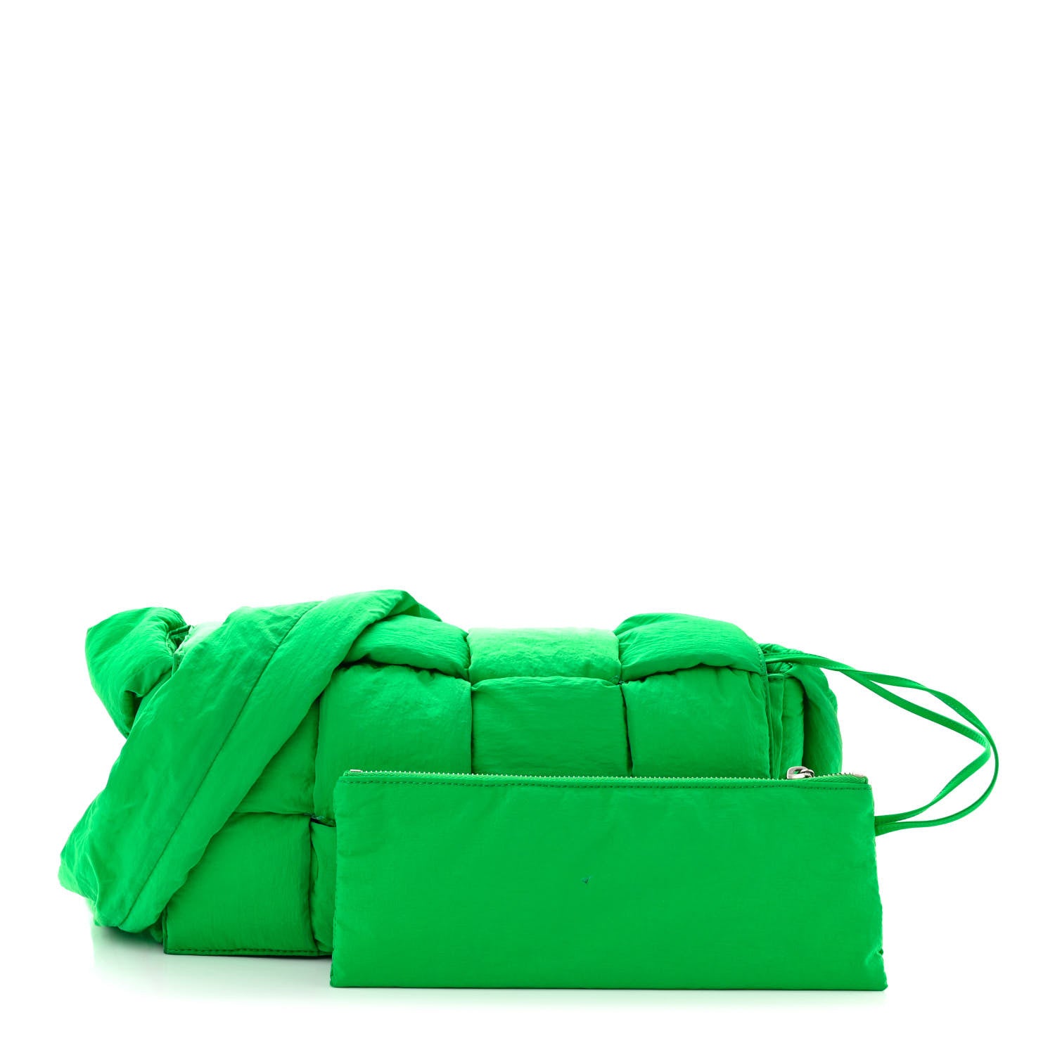 Bottega Veneta Nylon Intrecciato Padded Tech Cassette Bag Parakeet 3 of 16