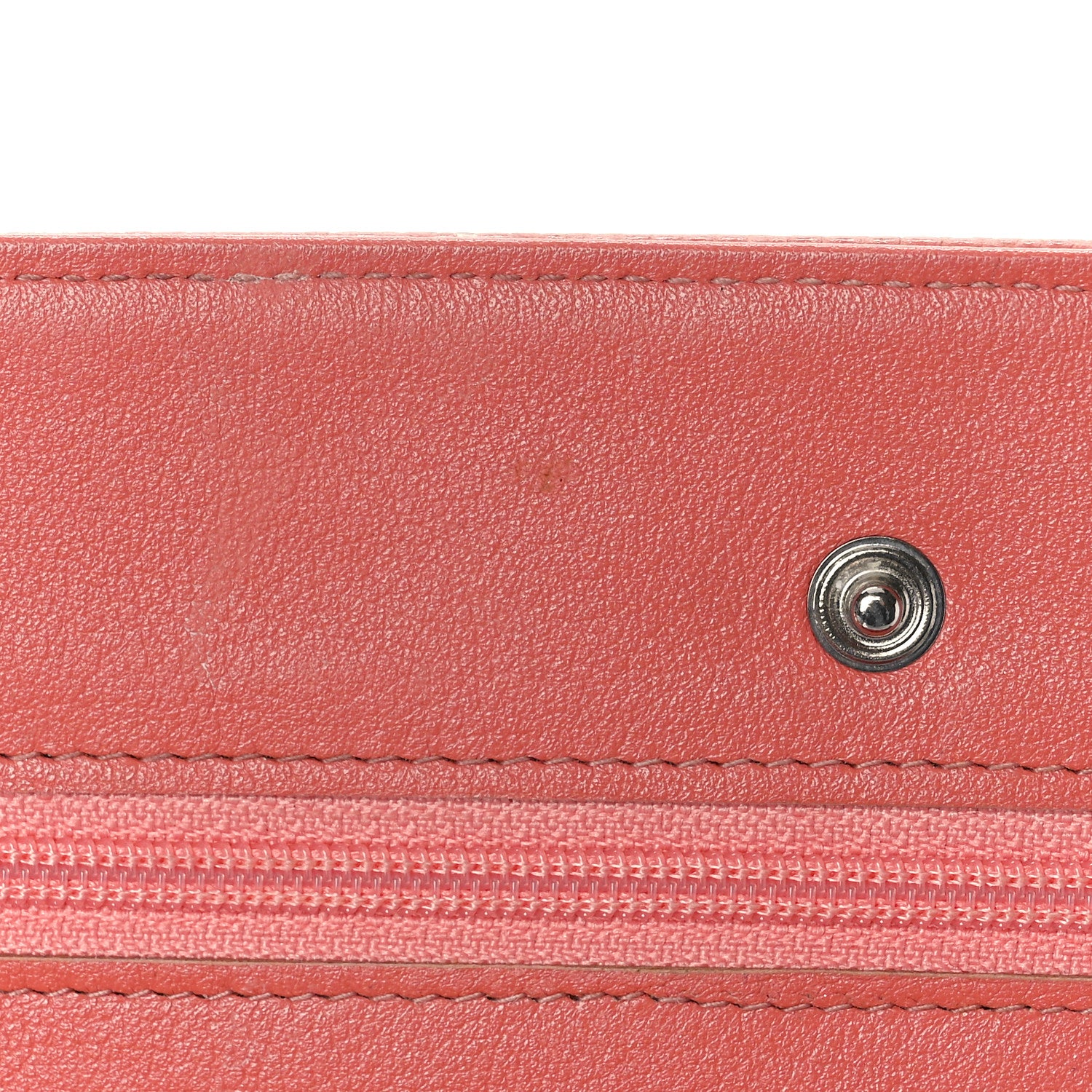 Chanel Caviar Timeless CC Wallet On Chain WOC Coral 14 of 17