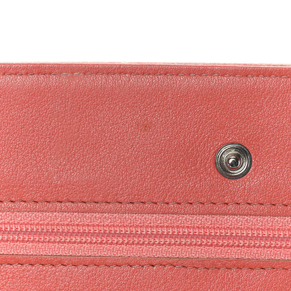Chanel Caviar Timeless CC Wallet On Chain WOC Coral 14 of 17