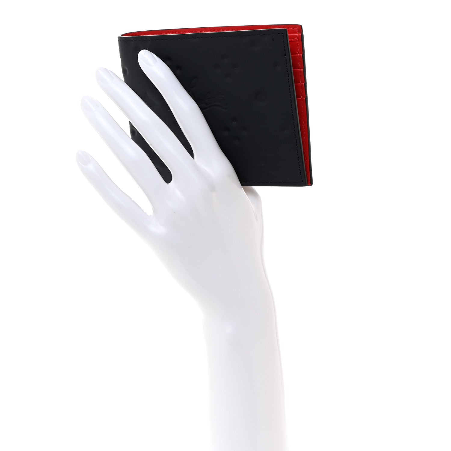 Christian Louboutin Calfskin Bi-Fold Wallet Grey 2 of 8