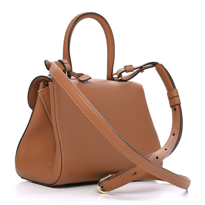 Delvaux Grained Calfskin Mini Brillant Satchel Natural 3 of 10