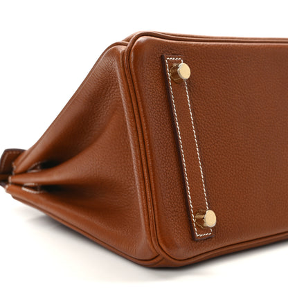 Hermes Natural Barenia Faubourg Birkin 25 Fauve 9 of 16