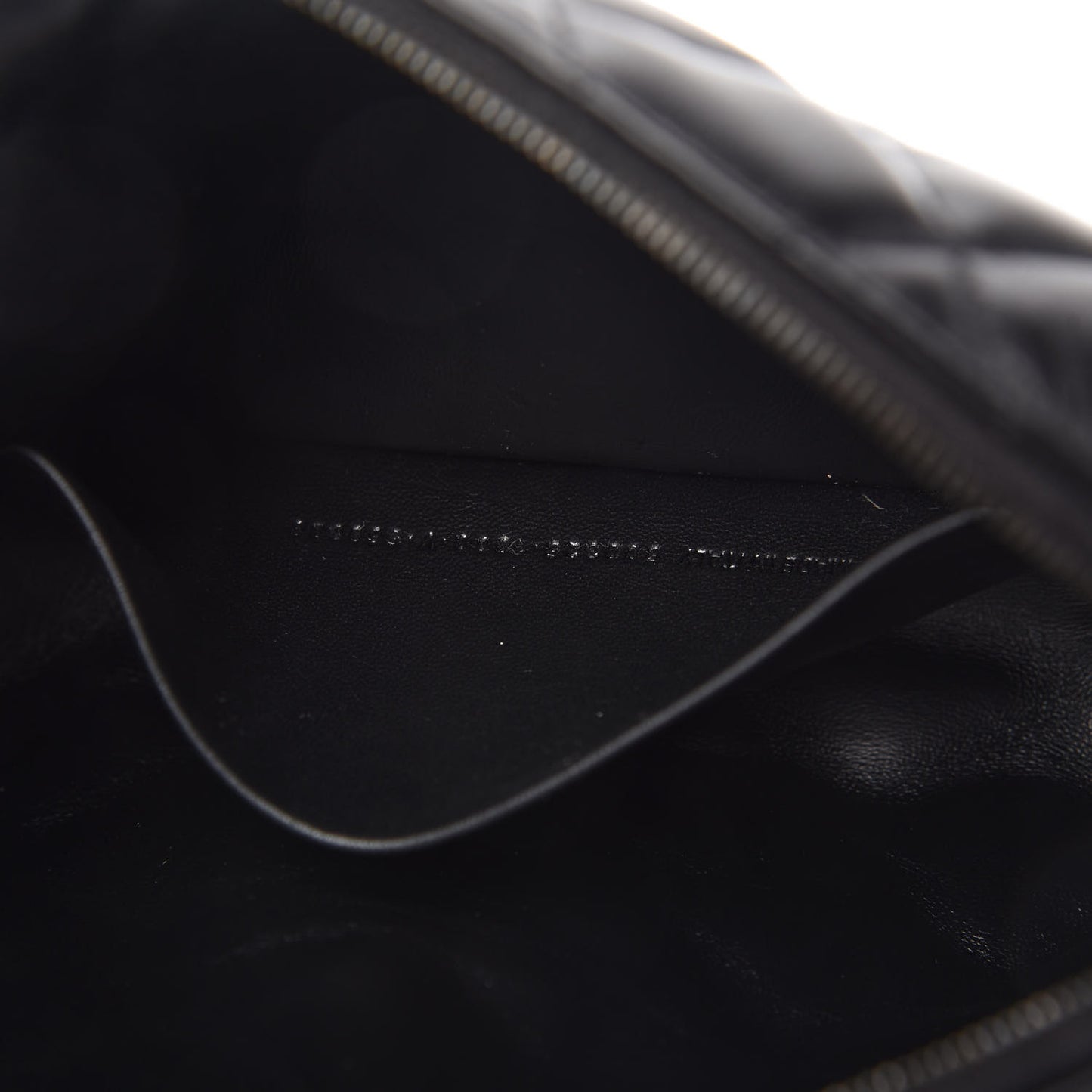 Nappa Calfskin Quilted Touch B Camera Shoulder Bag Black