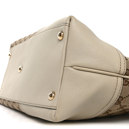 Gucci Monogram Medium New Britt Tote Off White 10 of 10