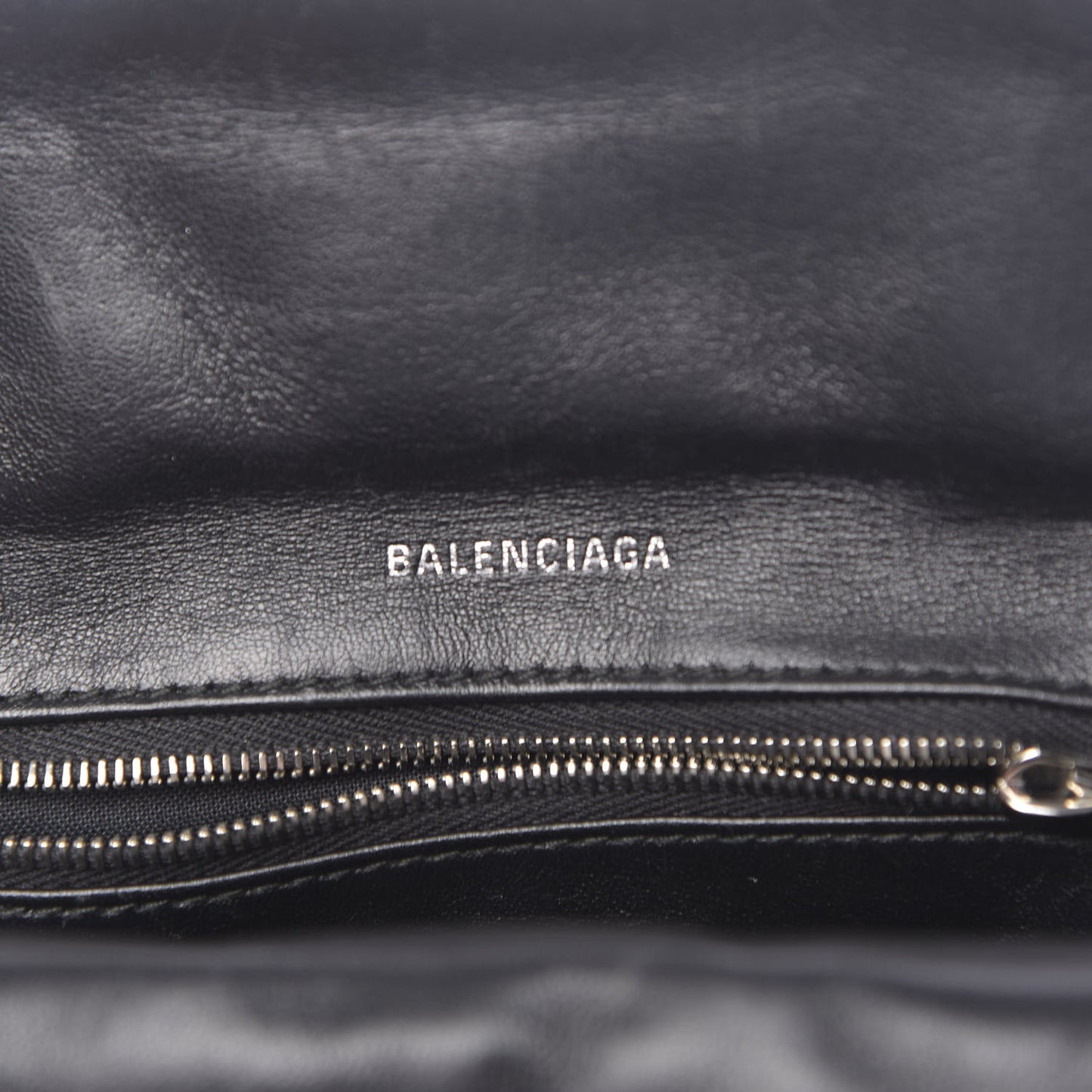 Calfskin Quilted Touch B Square Shoulder Bag Black