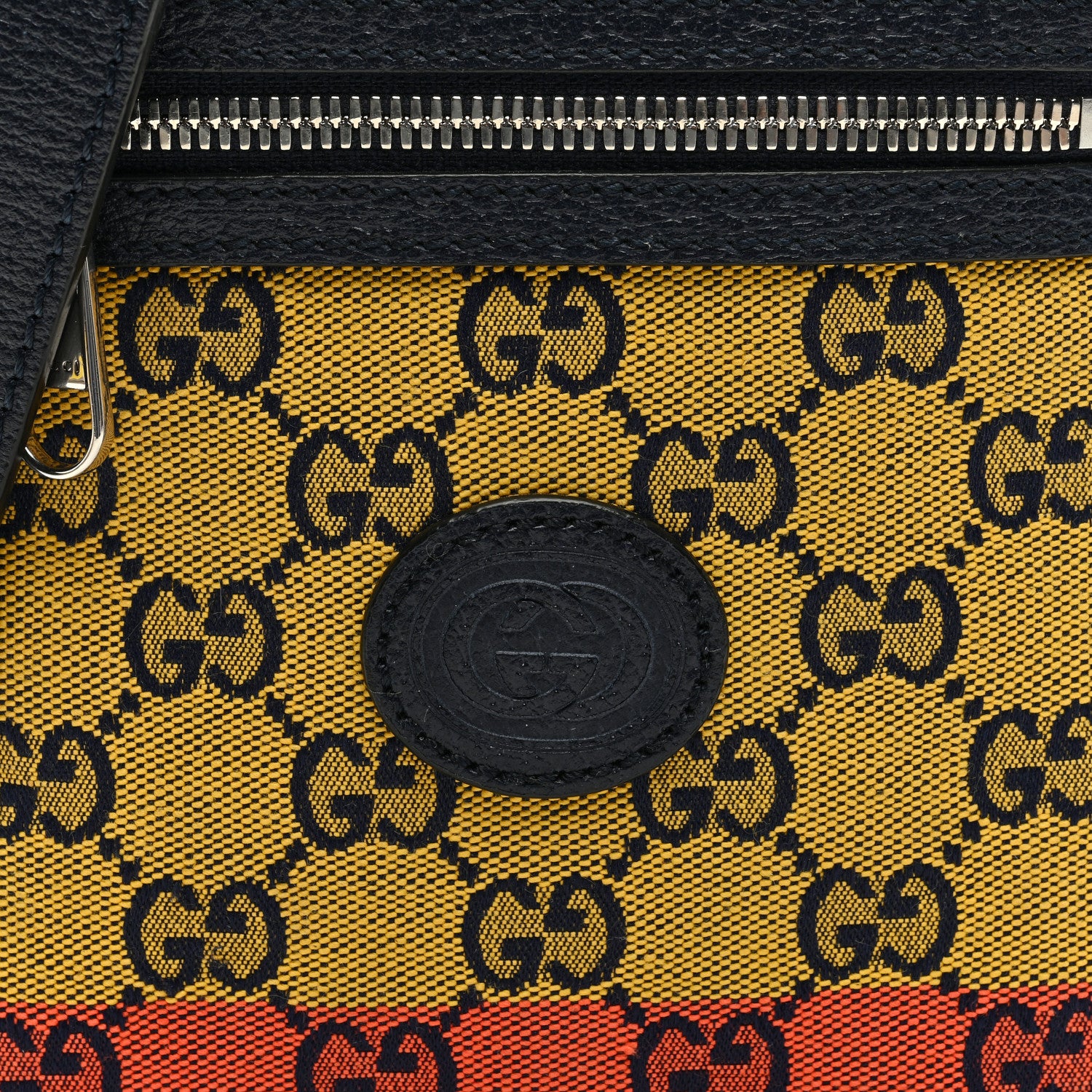 Gucci Monogram Multicolor Mini Retro Interlocking G Messenger Blue Rainbow Light Blue 8 of 10