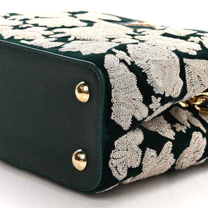 Louis Vuitton Velvet Embroidery Capucines BB Green 10 of 11
