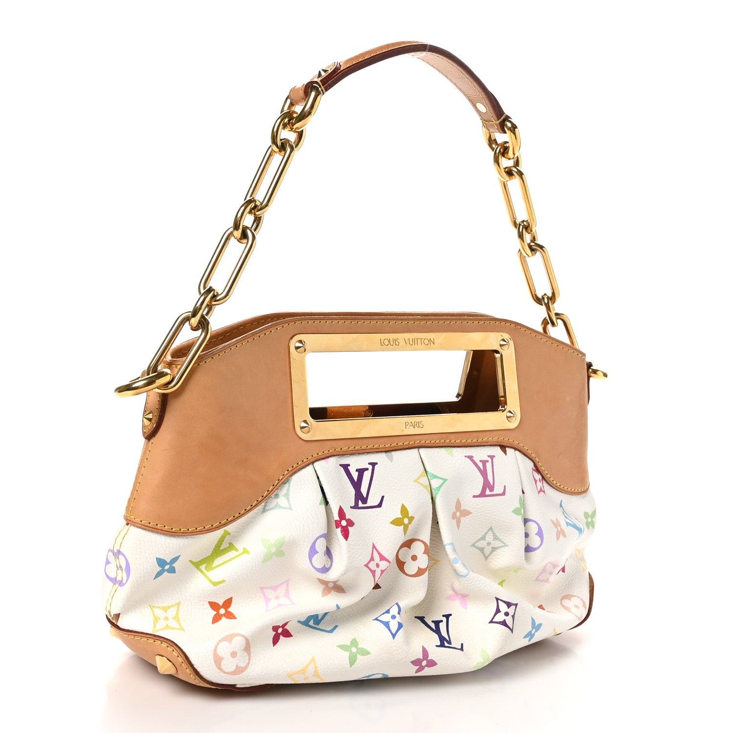 Louis Vuitton Monogram Multicolor Judy PM White 3 of 10