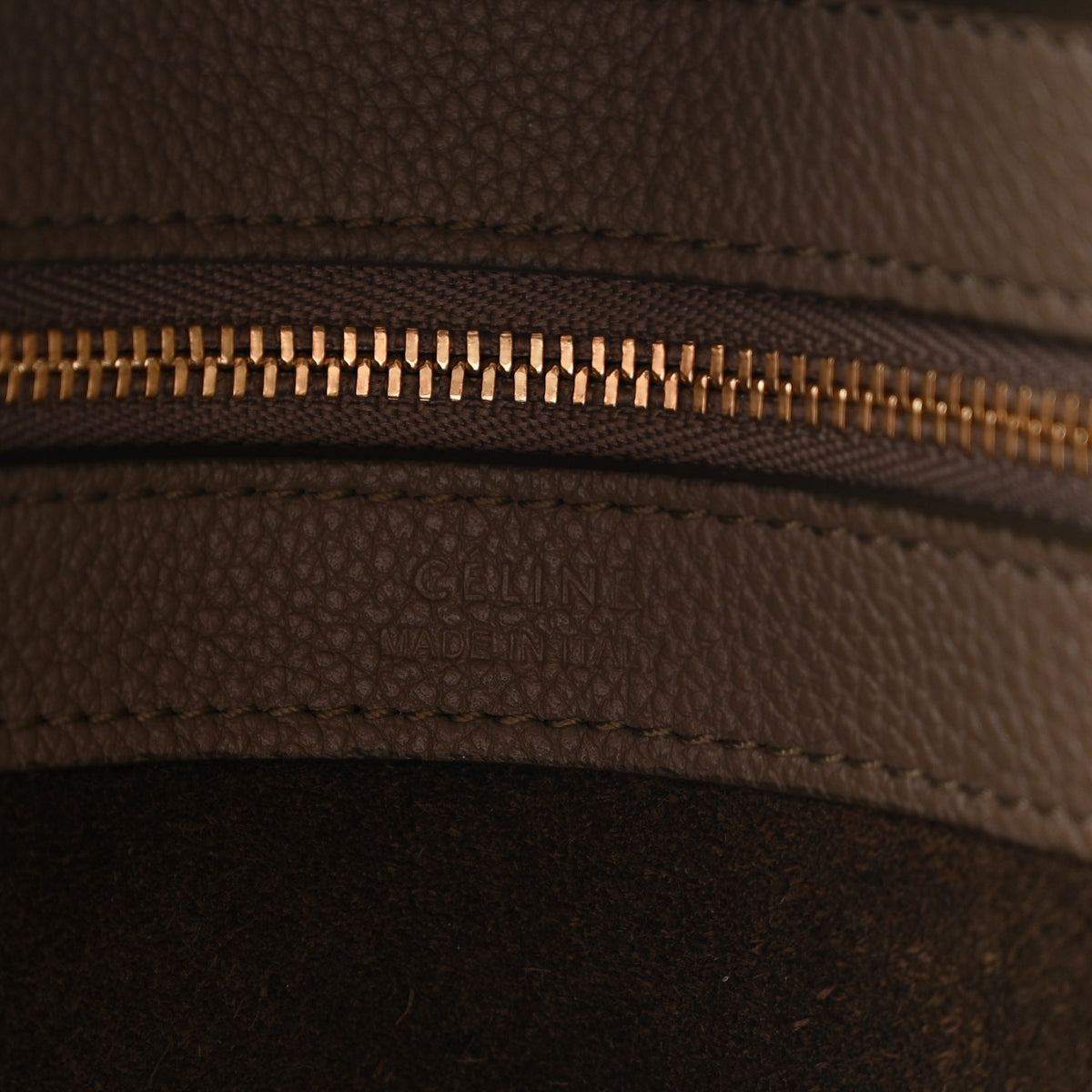 Soft Grained Calfskin Small Belt Cabas Phantom Taupe