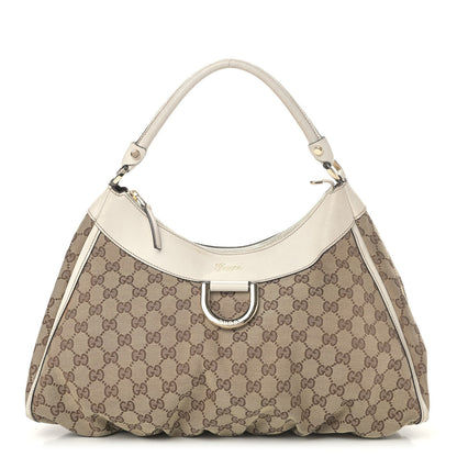 Gucci Monogram Large D Gold Hobo Off White 1 of 13