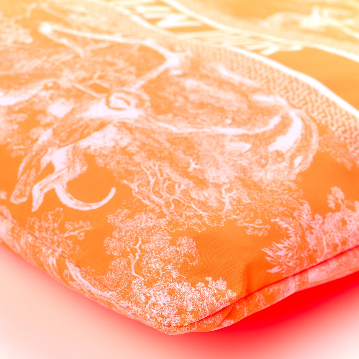 Christian Dior Embroidered Toile De Jouy Diortravel Zipped Pouch Orange 10 of 11