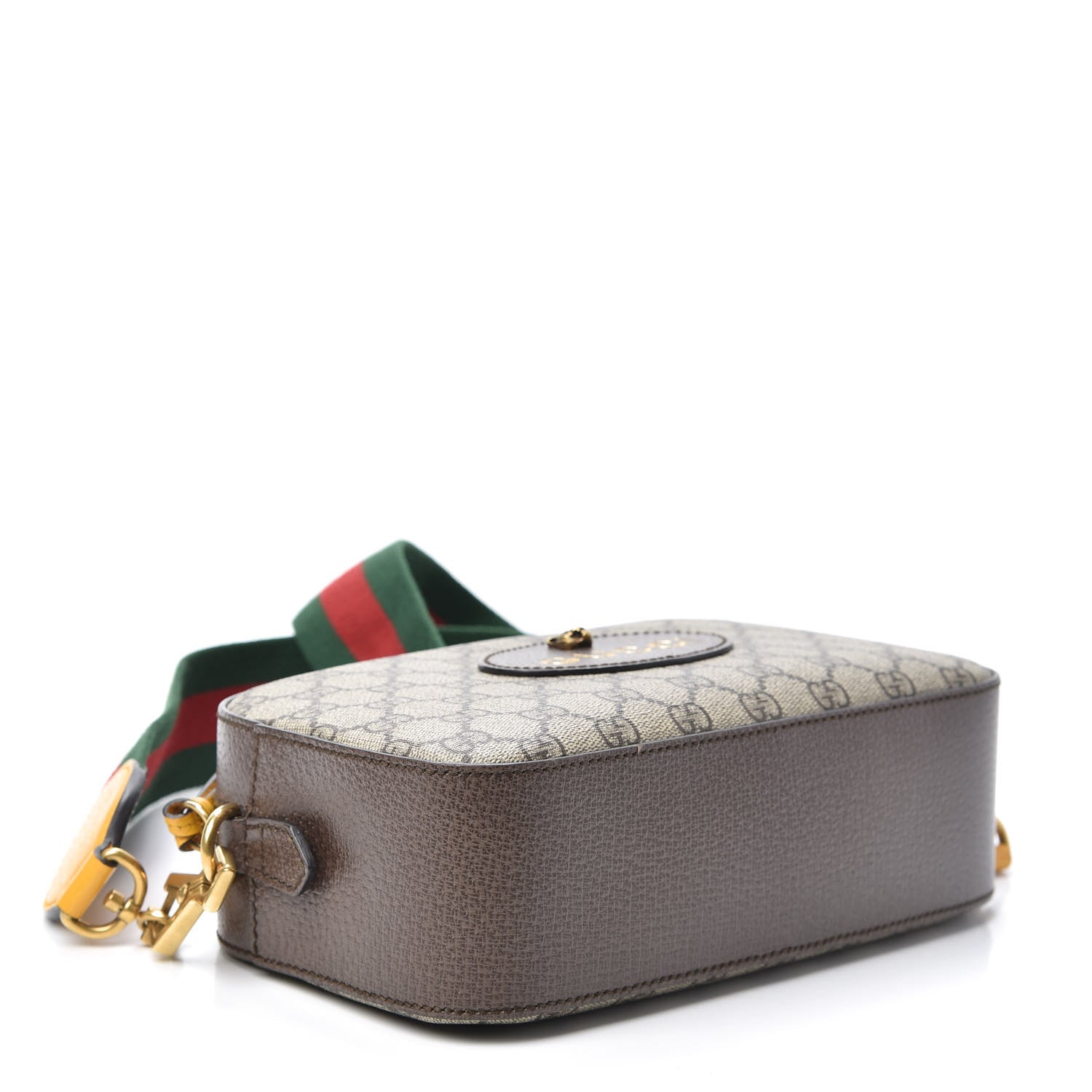 Gucci GG Supreme Monogram Web Neo Vintage Shoulder Bag Beige New Acero Crop 4 of 9