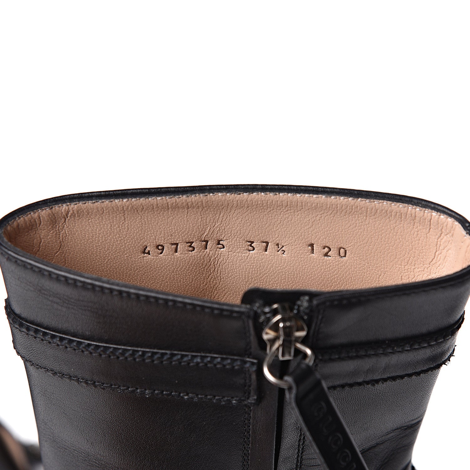Gucci Calfskin Queercore Brogue Ankle Boots 37.5 Black 7 of 11