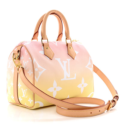 Louis Vuitton Monogram Giant By The Pool Speedy Bandouliere 25 Light Pink 3 of 10