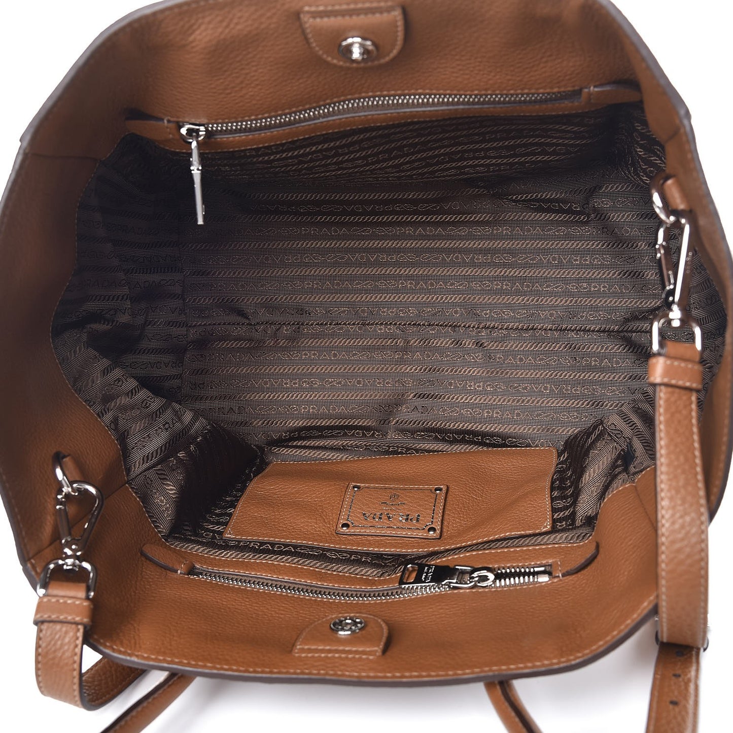 Vitello Daino Shopping Tote Cannella