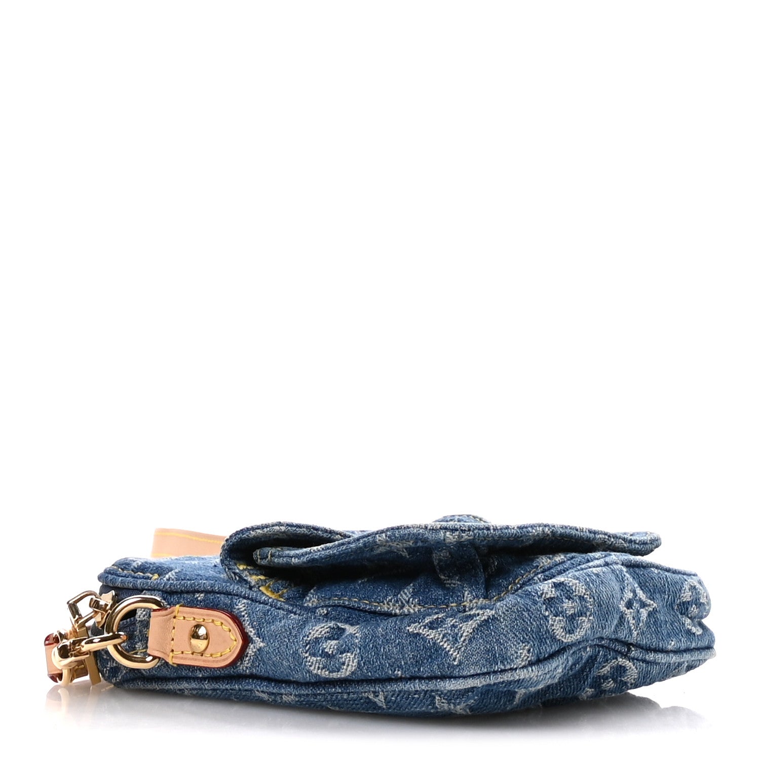 Louis Vuitton Denim Fairfax Pochette Blue 4 of 9