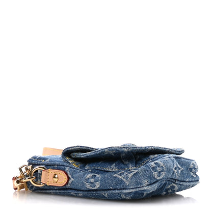 Louis Vuitton Denim Fairfax Pochette Blue 4 of 9