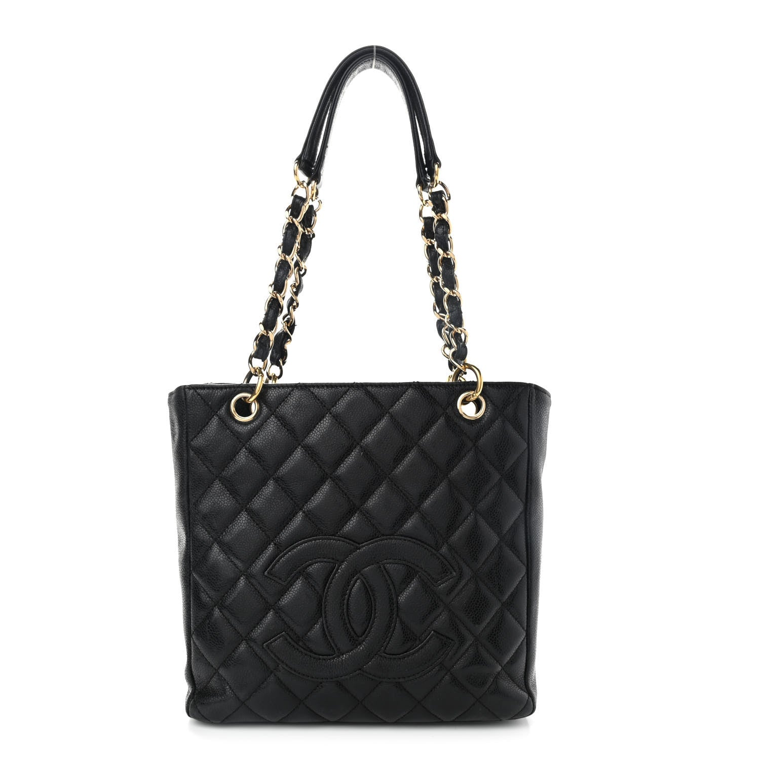 Chanel Caviar Quilted Petit Shopping Tote PST Black 1 of 17