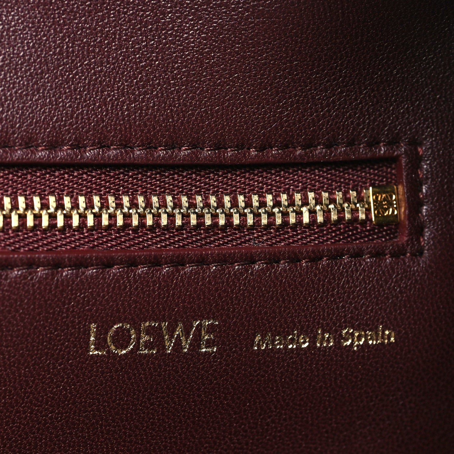 Loewe Buttery Nappa Lambskin Medium Squeeze Bag Dark Burgundy 6 of 9