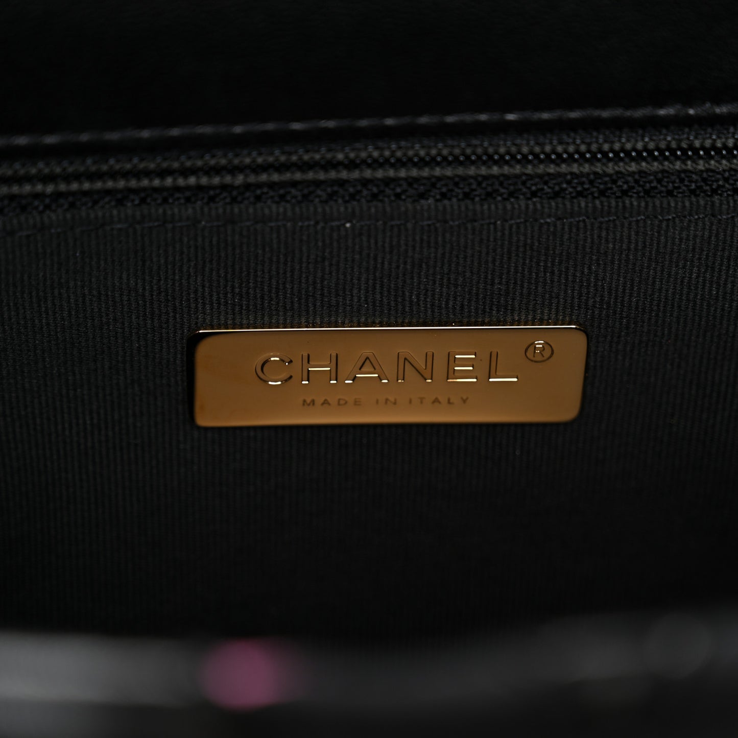 Lambskin Printed Fabric Medium Chanel 19 Flap Black Multicolor
